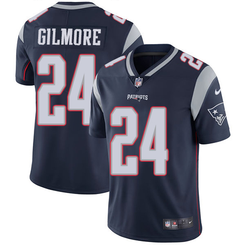 Nike Patriots #24 Stephon Gilmore Navy Blue Team Color Men's Stitched NFL Vapor Untouchable Limited Jersey